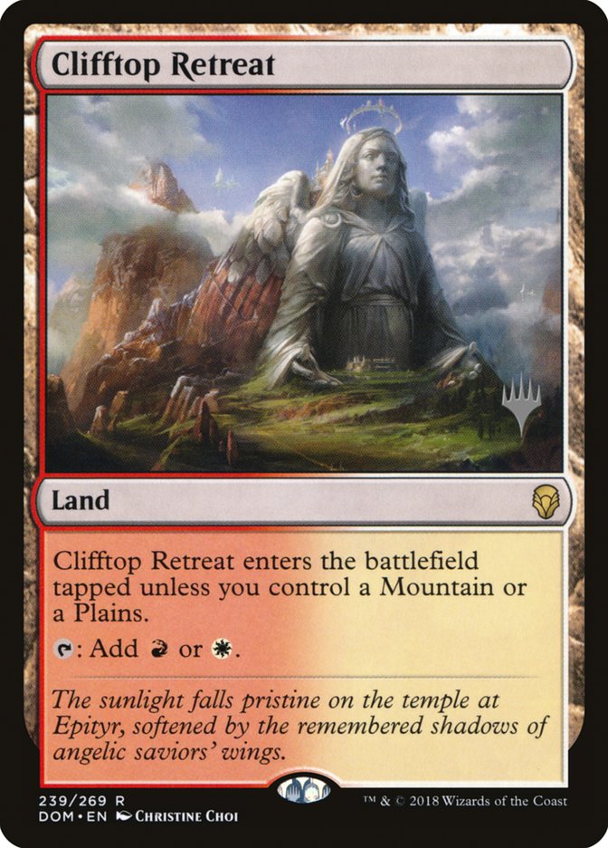 Clifftop Retreat (Promo Pack) [Dominaria Promos] | Good Games Morley