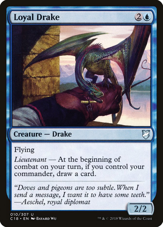 Loyal Drake [Commander 2018] | Good Games Morley