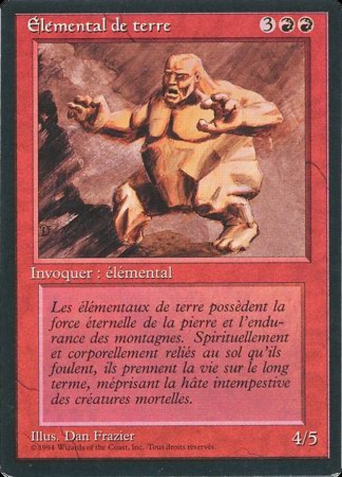 Earth Elemental [Foreign Black Border] | Good Games Morley