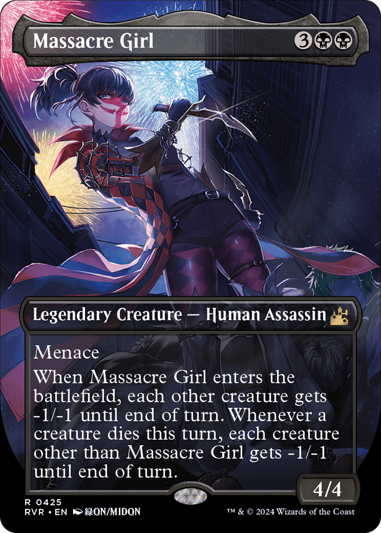 Massacre Girl (Anime Borderless) [Ravnica Remastered] | Good Games Morley