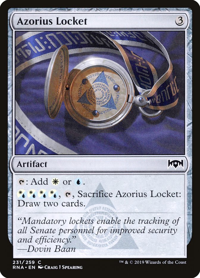 Azorius Locket [Ravnica Allegiance] | Good Games Morley