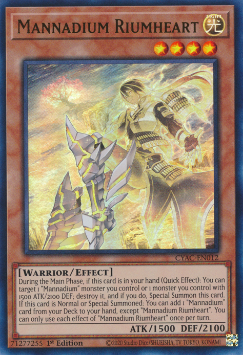 Mannadium Riumheart [CYAC-EN012] Ultra Rare | Good Games Morley