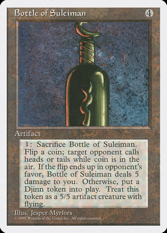 Bottle of Suleiman [Fourth Edition] | Good Games Morley