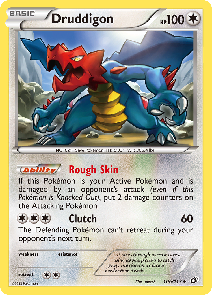 Druddigon (106/113) [Black & White: Legendary Treasures] | Good Games Morley