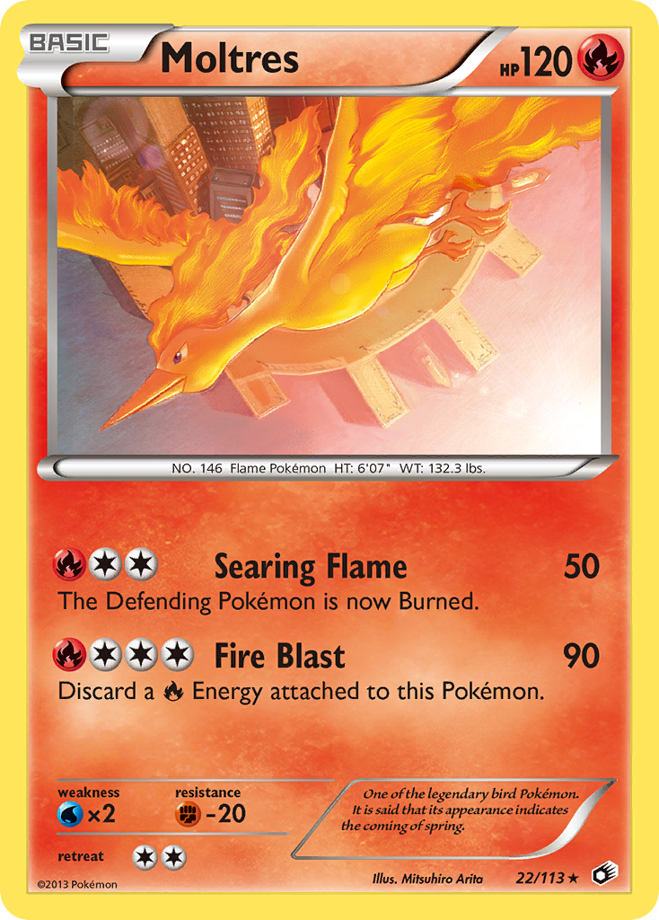 Moltres (22/113) [Black & White: Legendary Treasures] | Good Games Morley