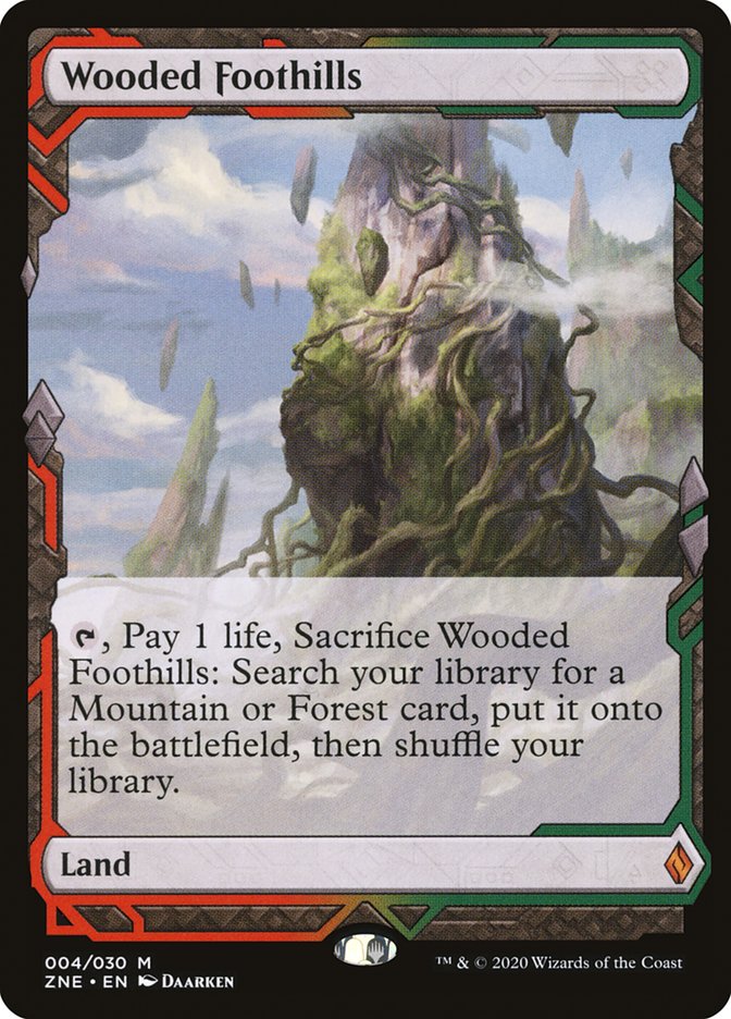 Wooded Foothills (Expeditions) [Zendikar Rising Expeditions] | Good Games Morley