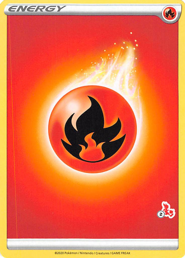 Fire Energy (Cinderace Stamp #2) [Battle Academy 2022] | Good Games Morley