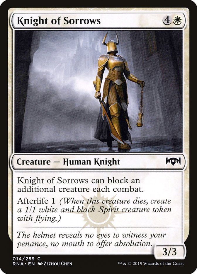 Knight of Sorrows [Ravnica Allegiance] | Good Games Morley