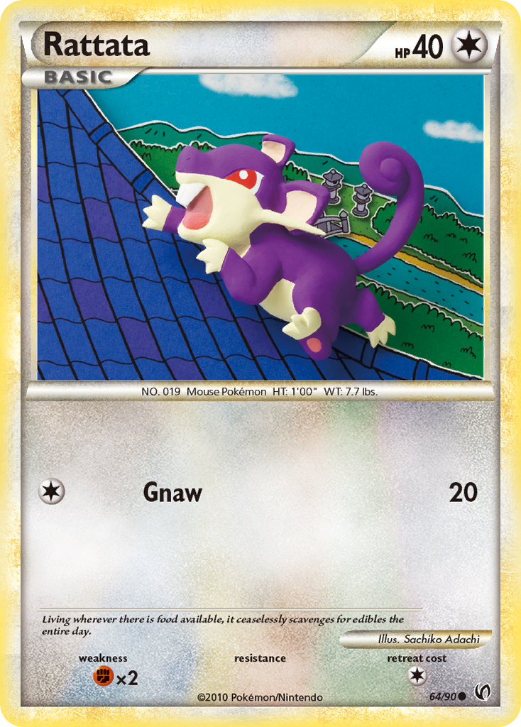 Rattata (64/90) [HeartGold & SoulSilver: Undaunted] | Good Games Morley
