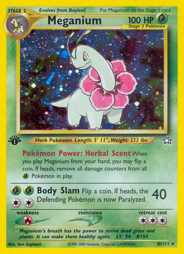 Meganium (10/111) [Neo Genesis 1st Edition] | Good Games Morley