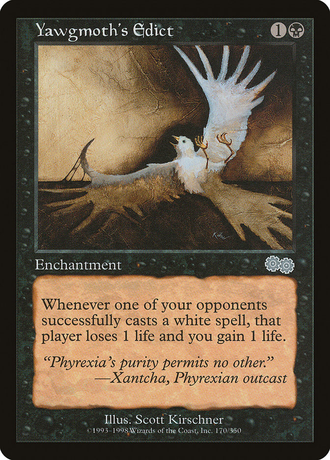 Yawgmoth's Edict [Urza's Saga] | Good Games Morley
