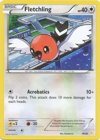Fletchling (16/30) [XY: Trainer Kit 3 - Pikachu Libre] | Good Games Morley