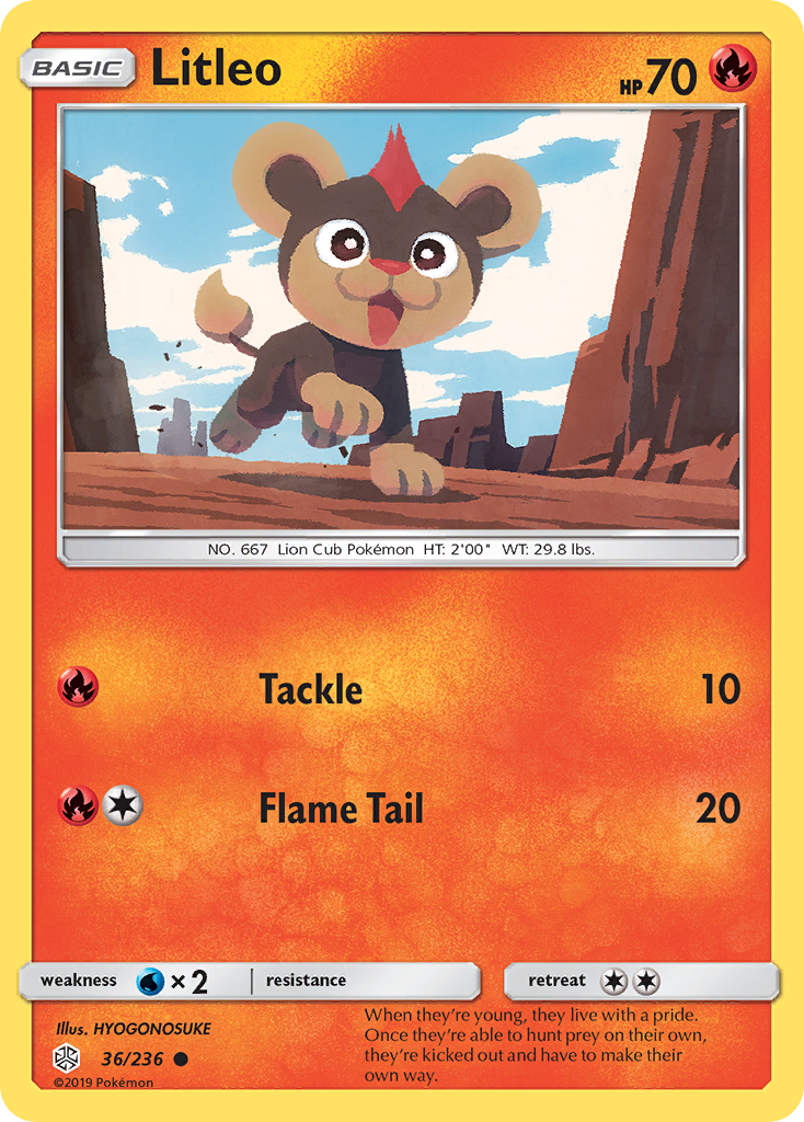 Litleo (36/236) [Sun & Moon: Cosmic Eclipse] | Good Games Morley