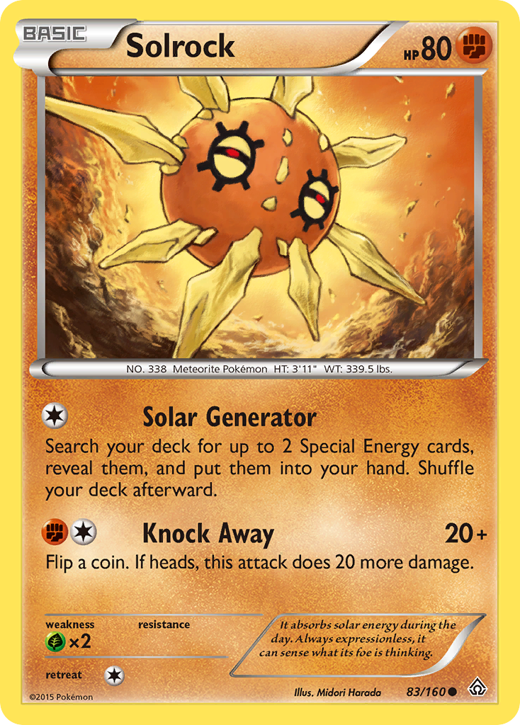 Solrock (83/160) [XY: Primal Clash] | Good Games Morley