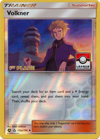 Volkner (135a/156) (League Challenge 1st Place) [Sun & Moon: Ultra Prism] | Good Games Morley