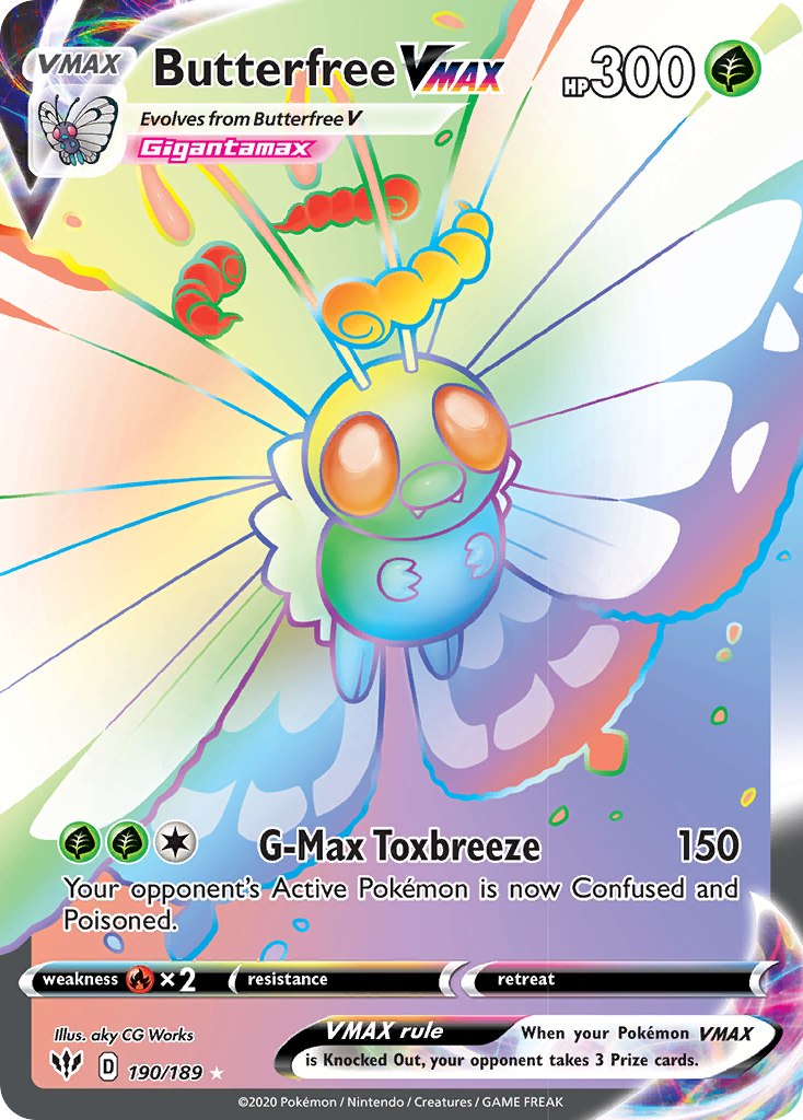 Butterfree VMAX (190/189) [Sword & Shield: Darkness Ablaze] | Good Games Morley