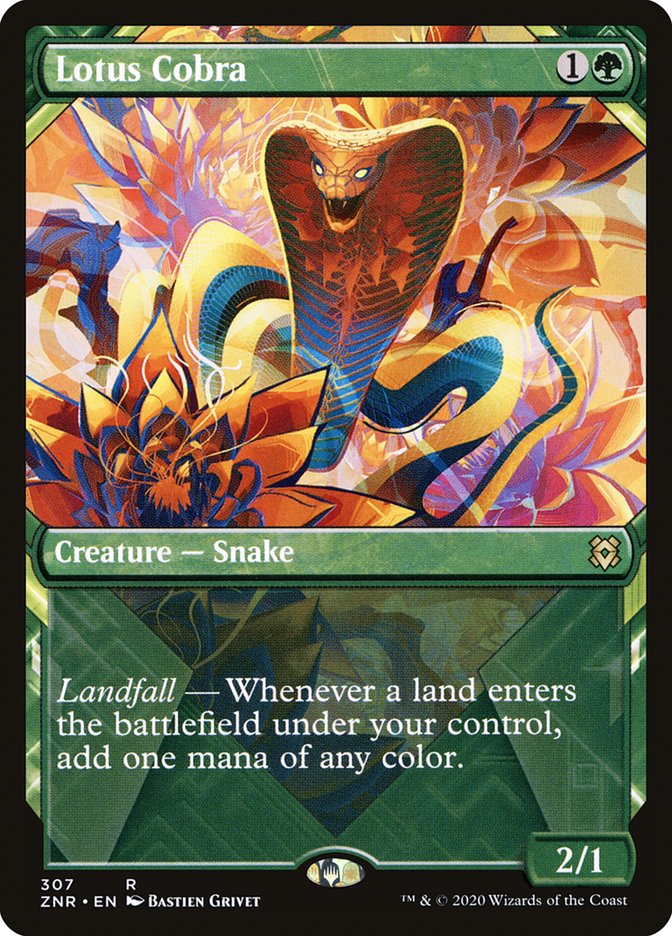 Lotus Cobra (Showcase) [Zendikar Rising] | Good Games Morley