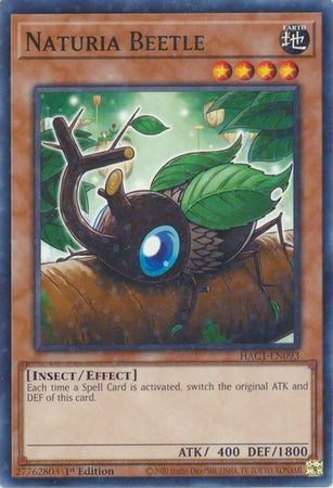 Naturia Beetle (Duel Terminal) [HAC1-EN093] Common | Good Games Morley