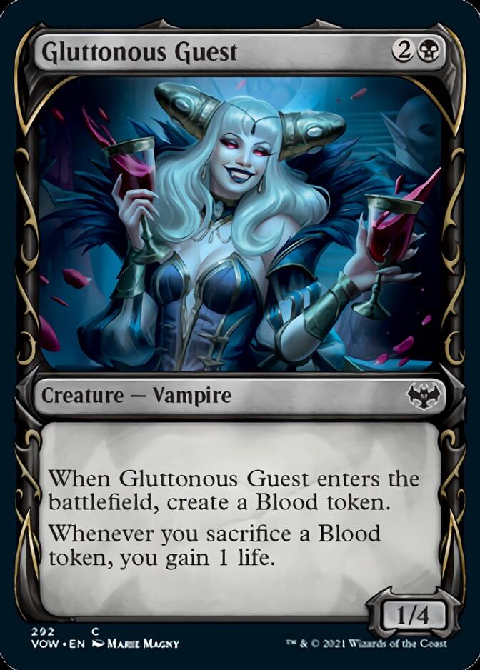 Gluttonous Guest (Showcase Fang Frame) [Innistrad: Crimson Vow] | Good Games Morley