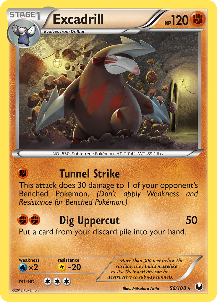 Excadrill (56/108) [Black & White: Dark Explorers] | Good Games Morley