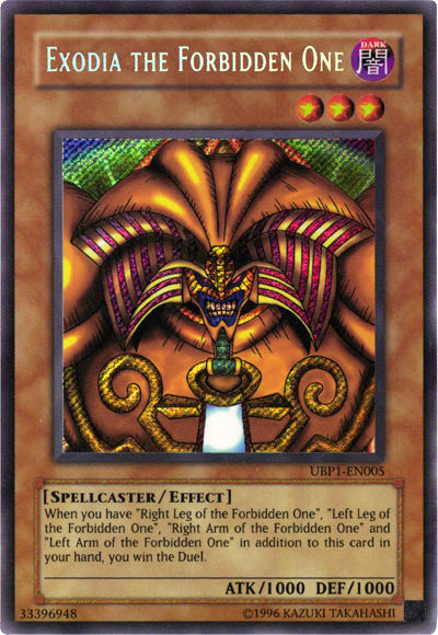 Exodia the Forbidden One [UBP1-EN005] Secret Rare | Good Games Morley