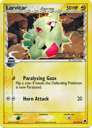 Larvitar (52/101) (Delta Species) (Stamped) [EX: Dragon Frontiers] | Good Games Morley