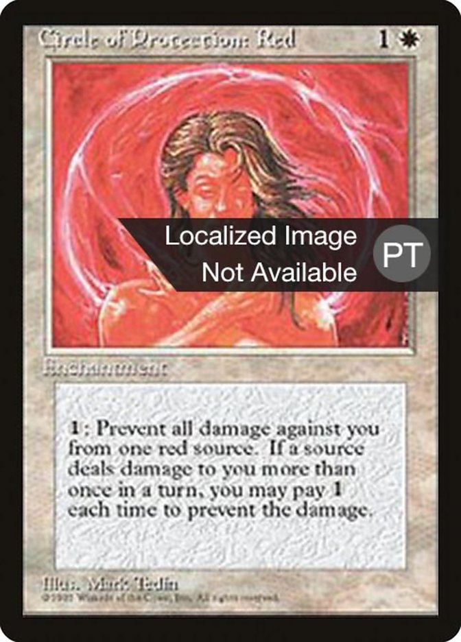 Circle of Protection: Red [Fourth Edition (Foreign Black Border)] | Good Games Morley