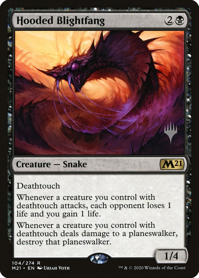 Hooded Blightfang (Promo Pack) [Core Set 2021 Promos] | Good Games Morley