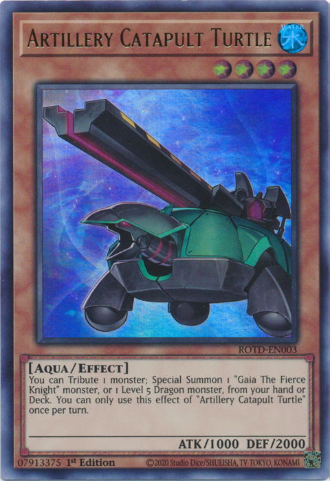 Artillery Catapult Turtle [ROTD-EN003] Ultra Rare | Good Games Morley