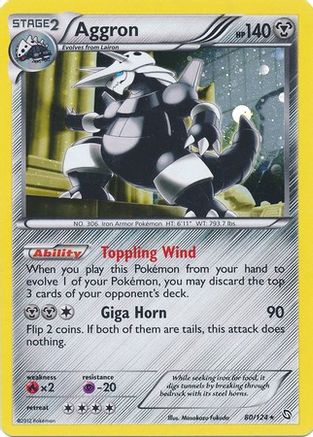 Aggron (80/124) (Cosmos Holo) [Black & White: Dragons Exalted] | Good Games Morley