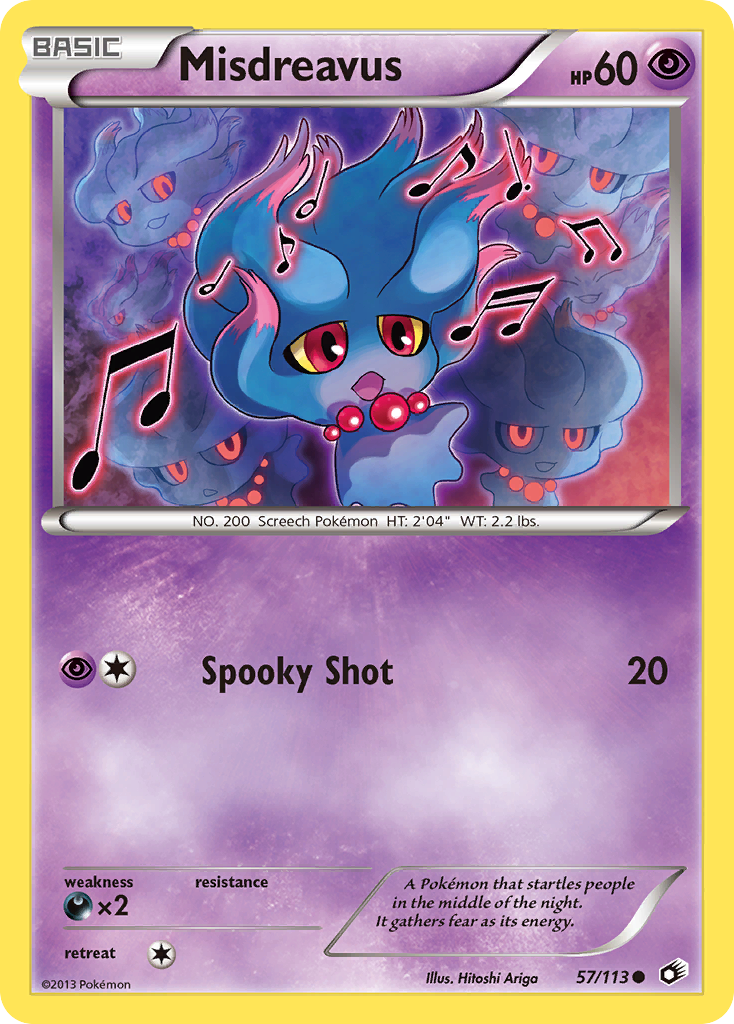 Misdreavus (57/113) [Black & White: Legendary Treasures] | Good Games Morley