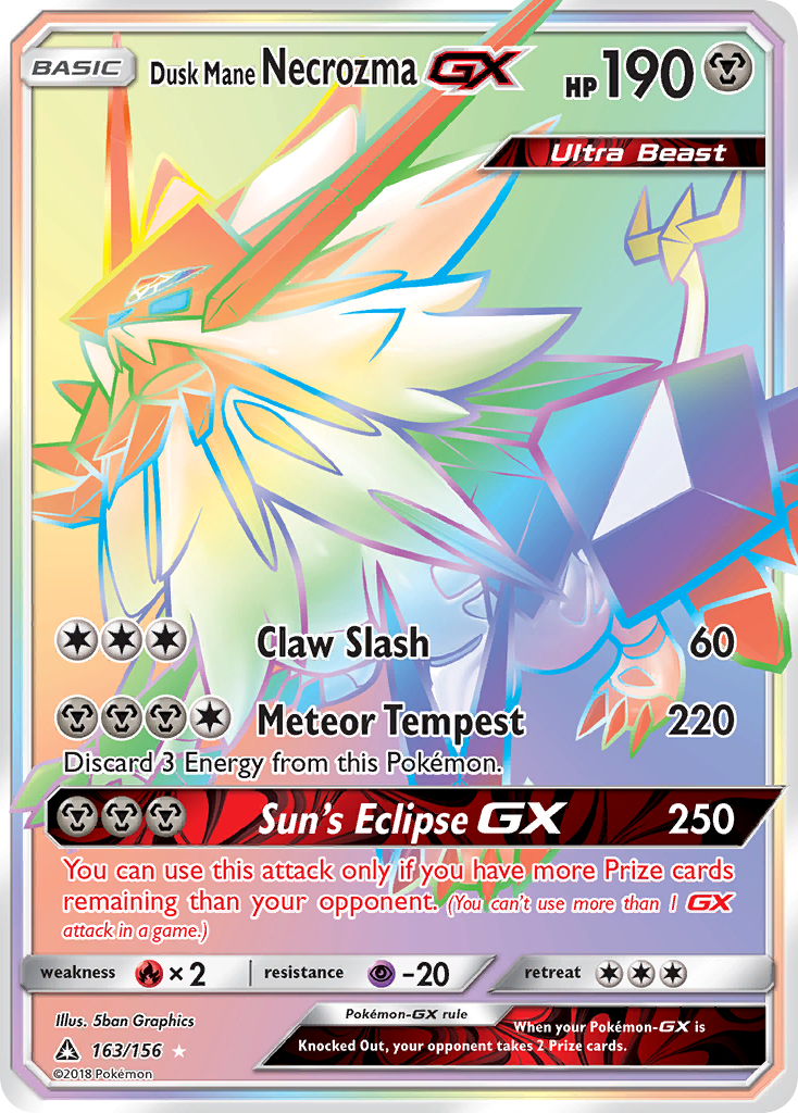 Dusk Mane Necrozma GX (163/156) [Sun & Moon: Ultra Prism] | Good Games Morley