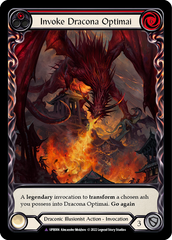 Invoke Dracona Optimai // Dracona Optimai (Marvel) [UPR006] (Uprising)  Cold Foil | Good Games Morley