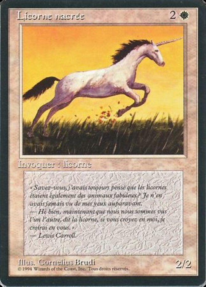 Pearled Unicorn [Foreign Black Border] | Good Games Morley