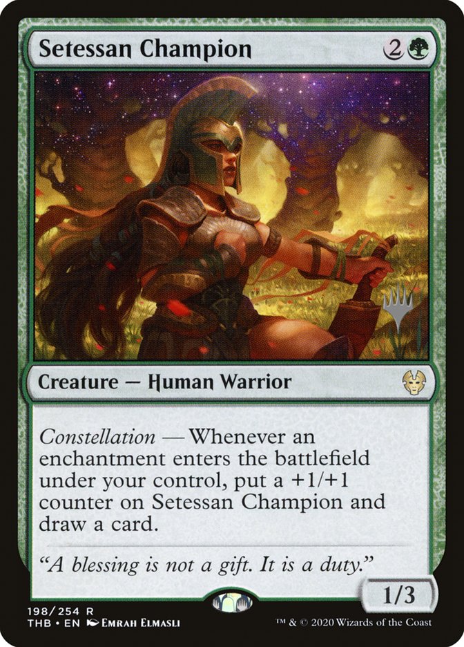 Setessan Champion (Promo Pack) [Theros Beyond Death Promos] | Good Games Morley