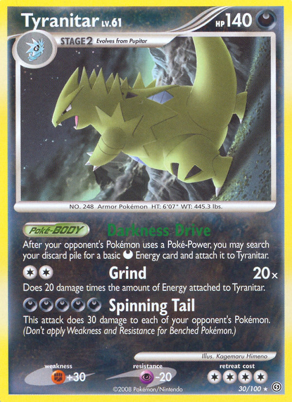 Tyranitar (30/100) [Diamond & Pearl: Stormfront] | Good Games Morley
