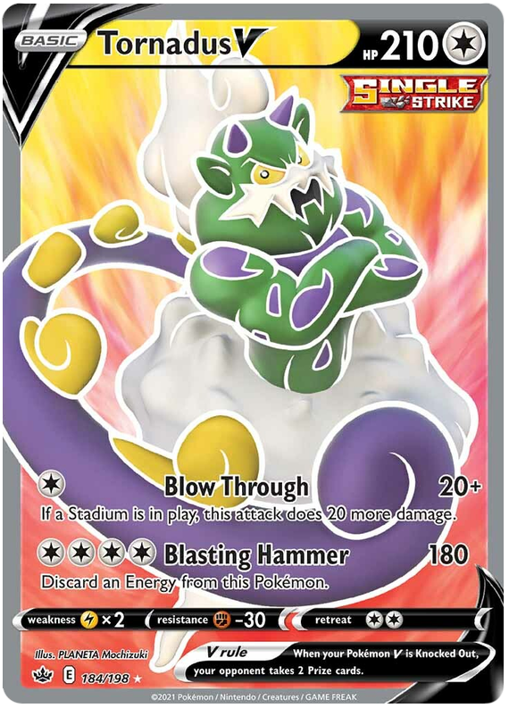 Tornadus V (184/198) [Sword & Shield: Chilling Reign] | Good Games Morley