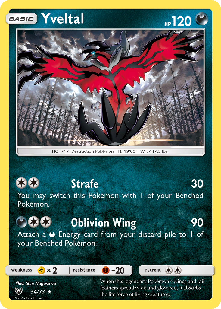Yveltal (54/73) [Sun & Moon: Shining Legends] | Good Games Morley
