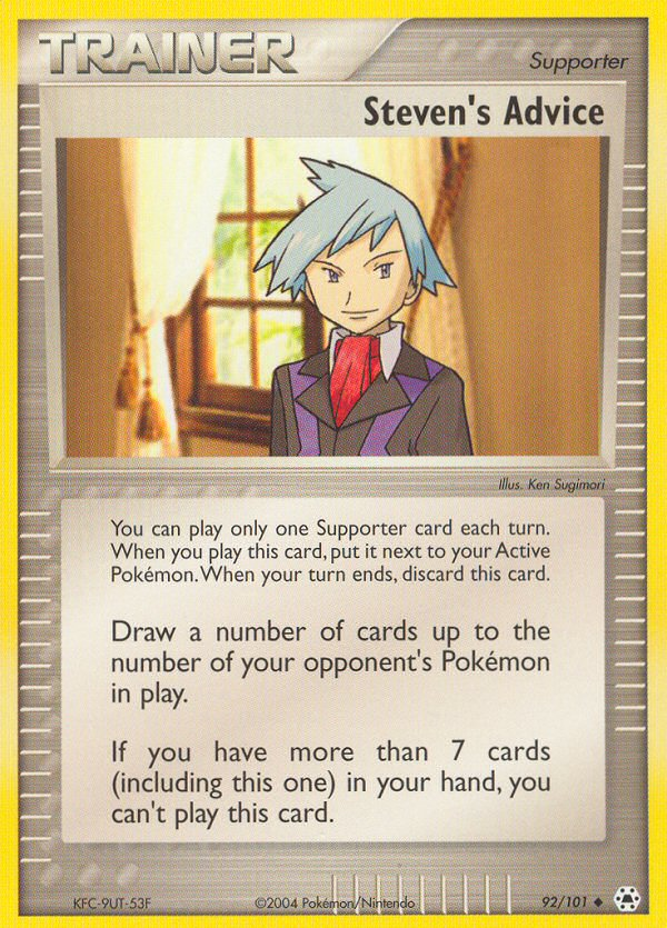 Steven's Advice (92/101) [EX: Hidden Legends] | Good Games Morley
