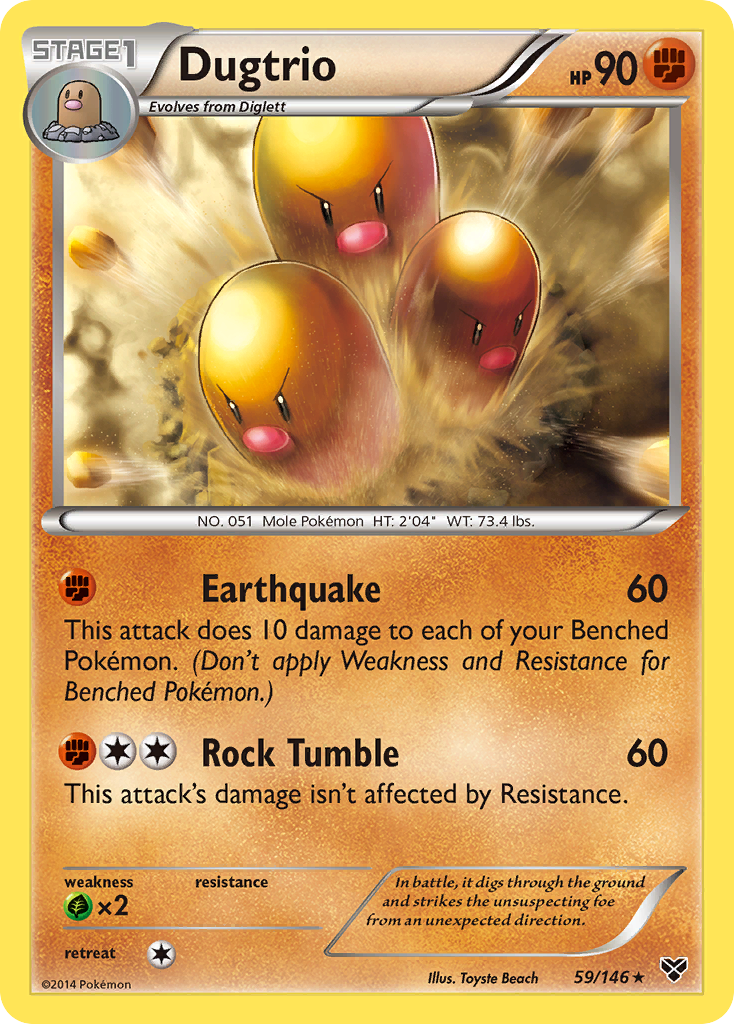 Dugtrio (59/146) [XY: Base Set] | Good Games Morley