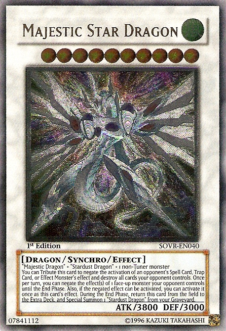 Majestic Star Dragon [SOVR-EN040] Ultimate Rare | Good Games Morley