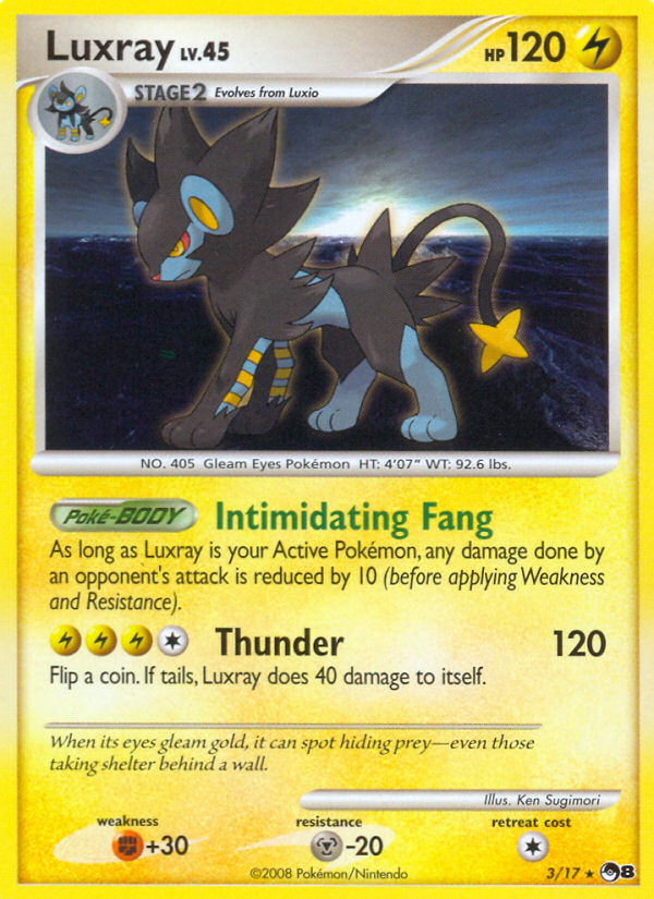 Luxray (3/17) [POP Series 8] | Good Games Morley