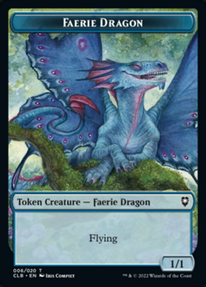Faerie Dragon Token [Commander Legends: Battle for Baldur's Gate Tokens] | Good Games Morley