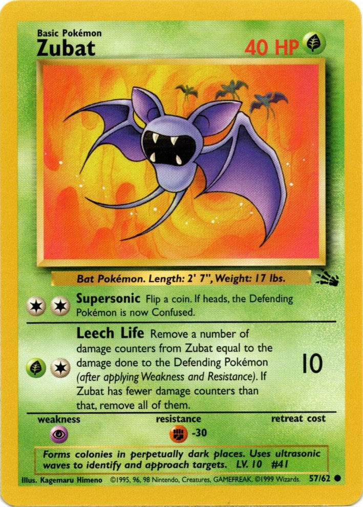 Zubat (57/62) [Fossil Unlimited] | Good Games Morley