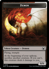 Angel (3) // Demon Double-Sided Token [March of the Machine Commander Tokens] | Good Games Morley