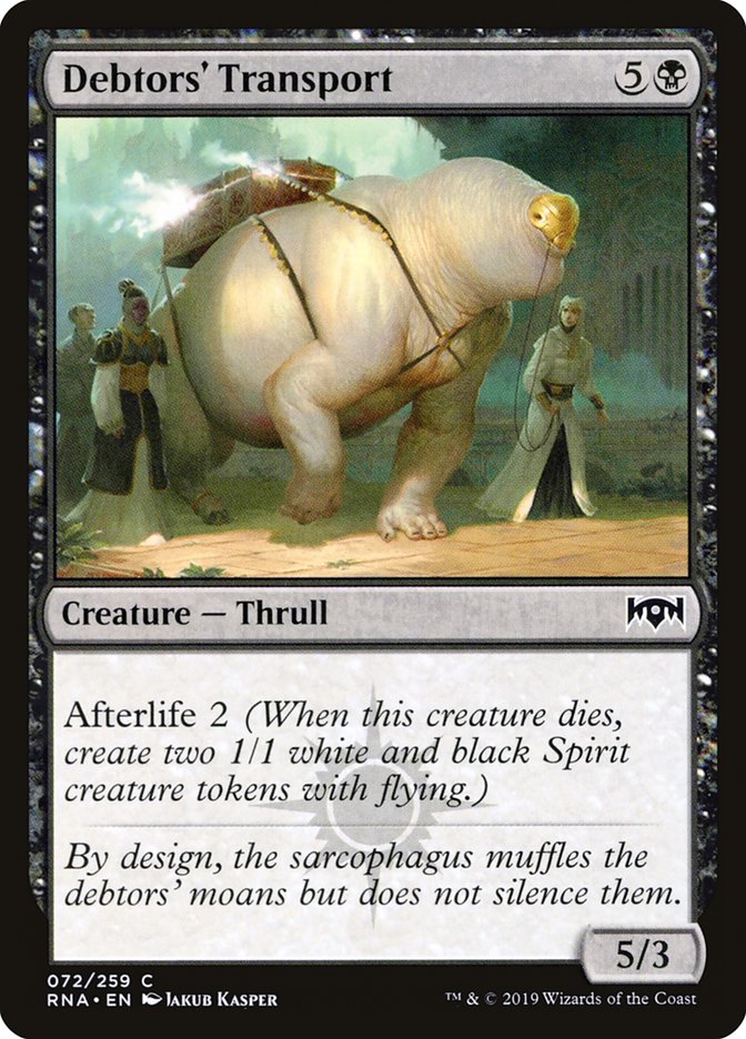 Debtors' Transport [Ravnica Allegiance] | Good Games Morley