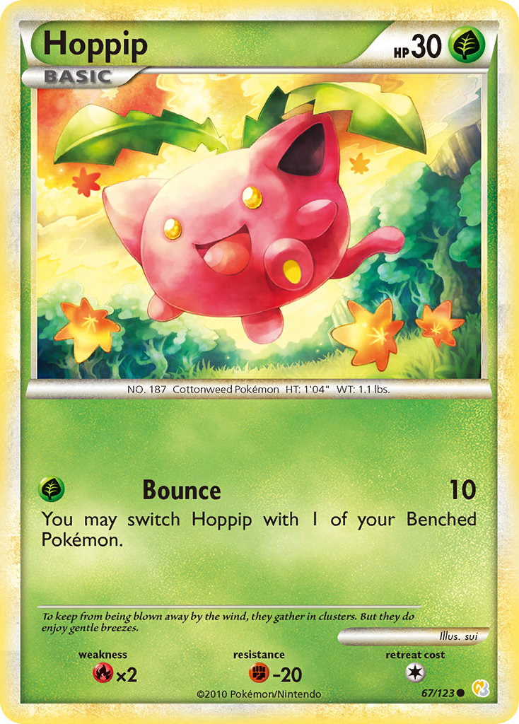 Hoppip (67/123) [HeartGold & SoulSilver: Base Set] | Good Games Morley