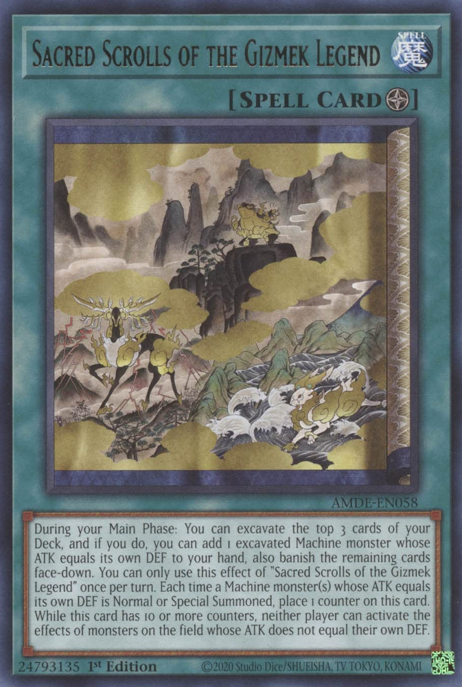 Sacred Scrolls of the Gizmek Legend [AMDE-EN058] Rare | Good Games Morley