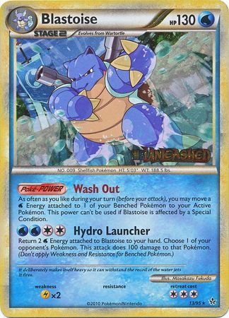 Blastoise (13/95) (Prerelease Promo) [HeartGold & SoulSilver: Black Star Promos] | Good Games Morley