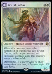 Brutal Cathar // Moonrage Brute [Innistrad: Midnight Hunt Prerelease Promos] | Good Games Morley